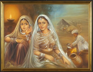 Rajasthani Ladies in Paintings