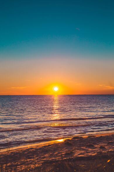 Seashore During Sunset