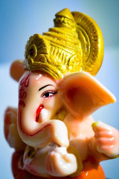 Small God ganesh Statue for Ganesh Chaturthi Photo