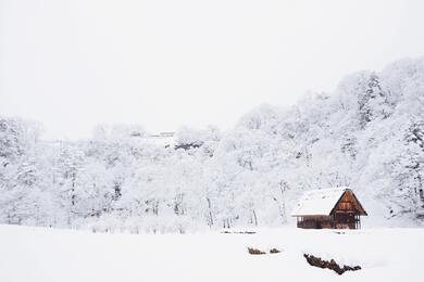 Snow House in Winter