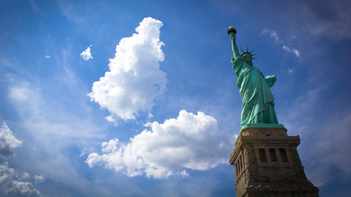 Statue of Liberty Wonders of the World in US 4K