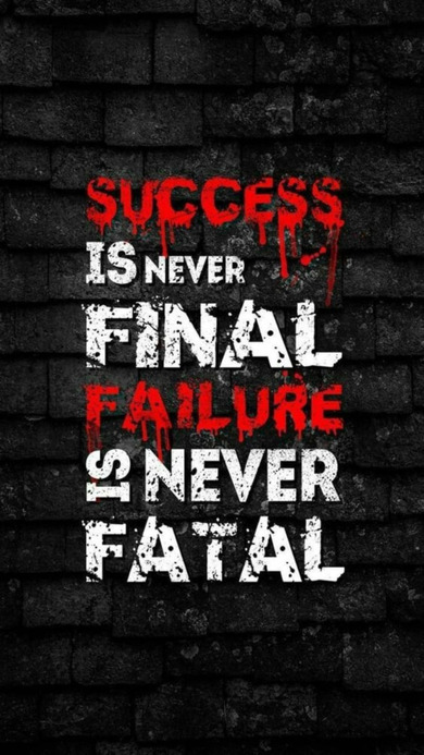Success is Never Final Thought