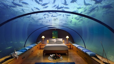 Superb Underwater Bedroom