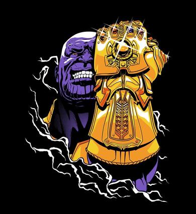 Supervillain Thanos And Infinity Gauntlet
