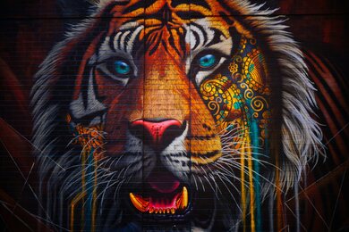 Tiger Wall Painting