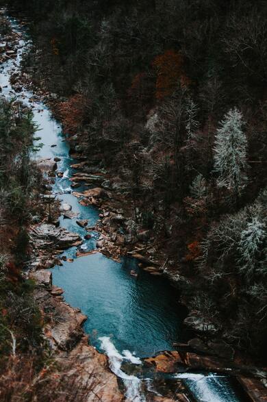 Top View of River Photo