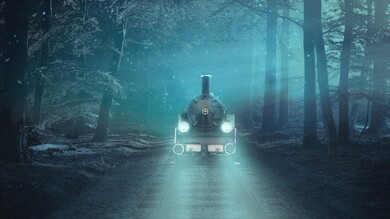 Train in Forest Fantasy Wallpaper