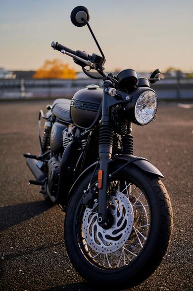 Triumph Bike on Road Photo