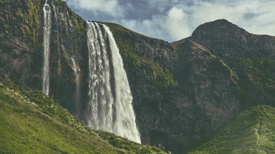 Waterfall Nature 4K Photo