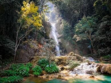 Waterfall Nature Ultra HD Landscape Photo