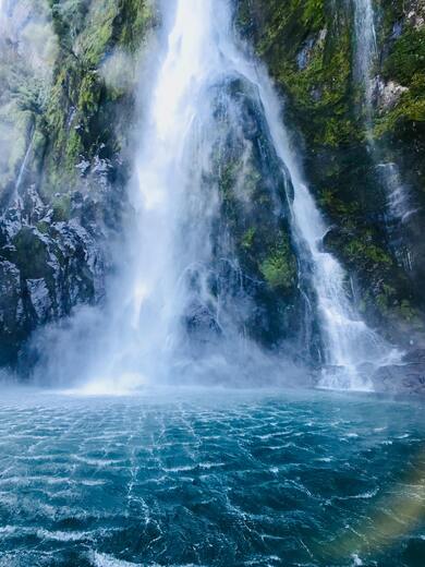 Waterfall View From River