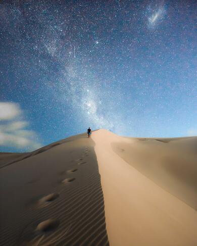 White Desert During Evening