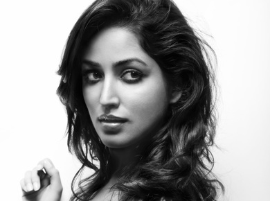 Yami Gautam Black and White Wallpaper