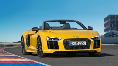 Yellow Audi Car on Road