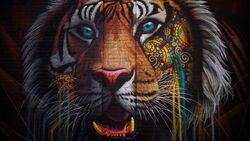 3D Bengal Tiger HD Wallpaper