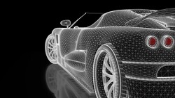 3D Car Concept 4K
