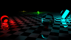 3D Lighting Circle on Floor