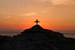 A Cross During Sunset