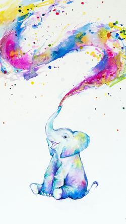 Abstract Elephant Photo