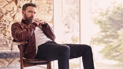 Actor Ben Affleck Sitting on The Chair 4K