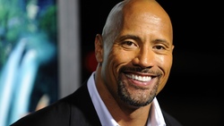 Actor Dwayne Johnson Smiling Face