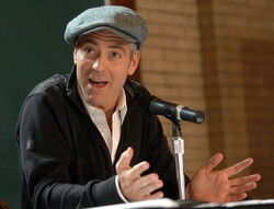 Actor George Clooney Giving Speech Photo