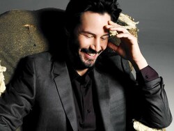 Actor Keanu Reeves Smiling Photo