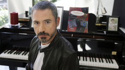 Actor Robert Downey Jr With Piano