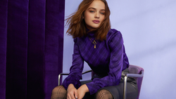 Actress Joey King Sitting on Chair