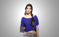 Amyra Dastur in Blue Dress Photo