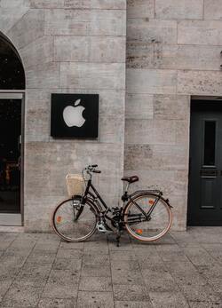 Apple Logo on Wall Wallpaper