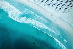 Arial View of Blue Beach