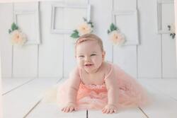Baby Girl in Pink Dress