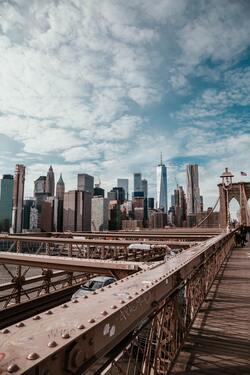 Beautiful City View From Bridge