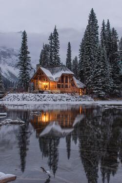 Beautiful House in Winter