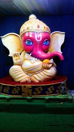 Beautiful Idol of Ganesha God