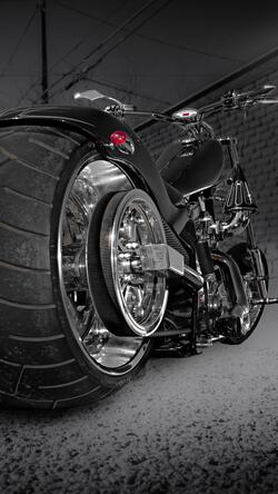 Big Tyre Black Bike