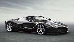 Black Ferrari Aperta HD Wallpaper