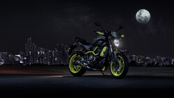 Black Yamaha MT 07 Bike 4K Photo