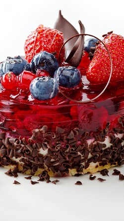 Blueberry Chocolate Cake Wallpaper