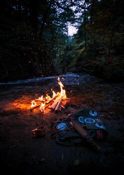 Bonfire in Jungle