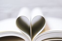 Book Pages as a Heart