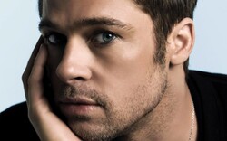 Brad Pitt Blue Eyes Close Look