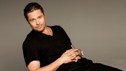 Brad Pitt In Full Black Attire