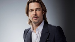 Brad Pitt in Long Grey Hair