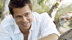 Brad Pitt Smiling HD Wallpaper