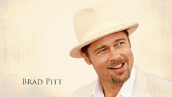 Brad Pitt With Hat HD Wallpaper