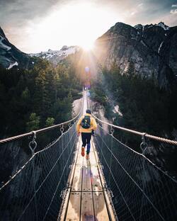 Bridge Between Mountain