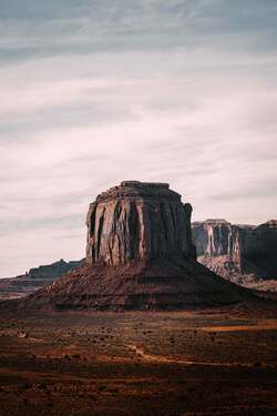 Brown Rocky Mountain Valley in Arizona