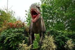 Brown Trex Dinosaur Statue
